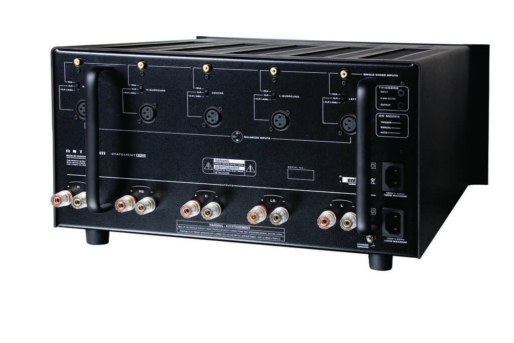 Anthem p5, amplificador de potencia de 5 canales con 325 vatios por canal